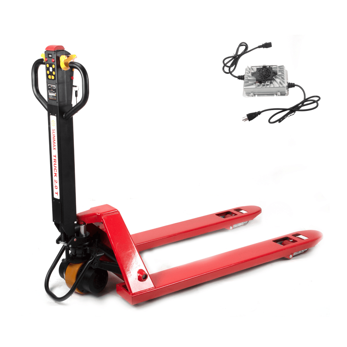 Sunmax Electric Pallet Truck, 4,400 lb Lithium-Powered Walk-Behind Pallet Jack - PT4400