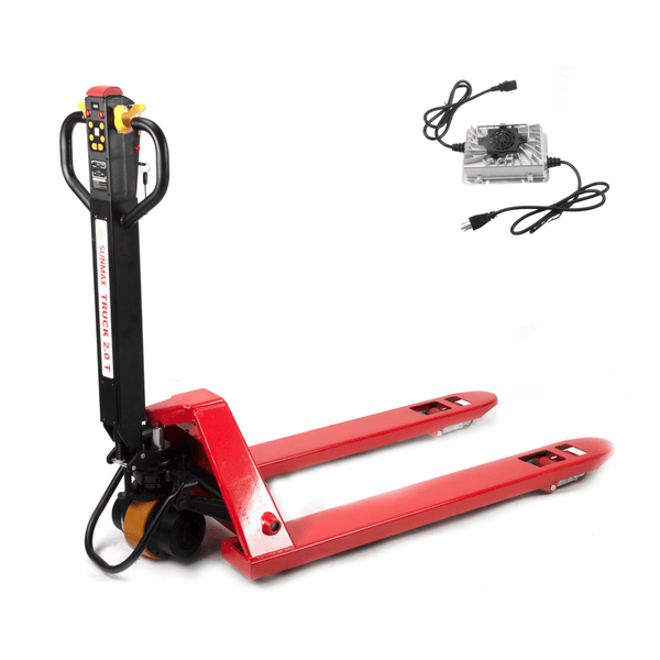 Sunmax Electric Pallet Truck, 4,400 lb Lithium-Powered Walk-Behind Pallet Jack - PT4400