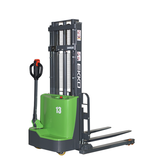 EKKO Lithium Straddle Stacker 2800 lb Cap., 145" Height - EB13C-145Li - alternate view