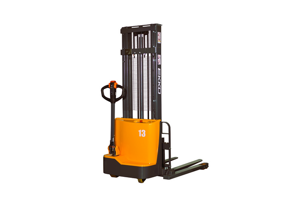 EKKO Full Powered Straddle Stacker 2800 lb Cap., 138" Height - EB13C-138 - alternate view