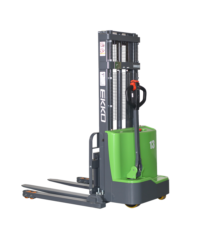 EKKO Lithium Straddle Stacker 2800 lb Cap., 145" Height - EB13C-145Li