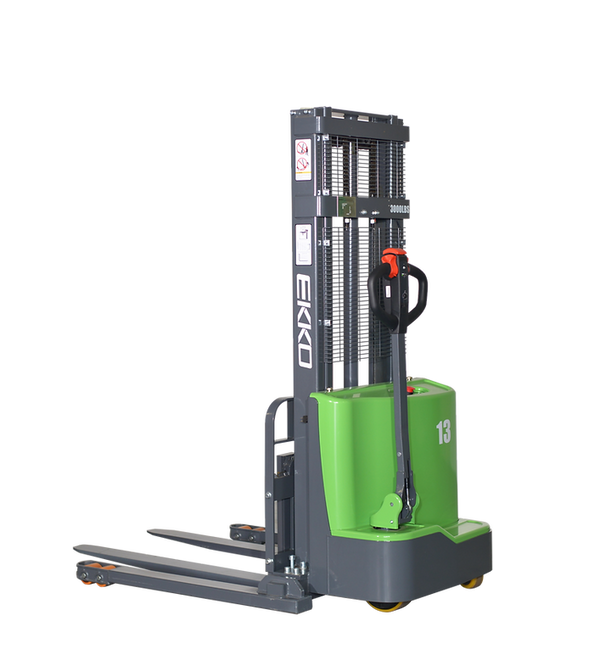 EKKO Lithium Straddle Stacker 2800 lb Cap., 118" Height - EB13C-118Li