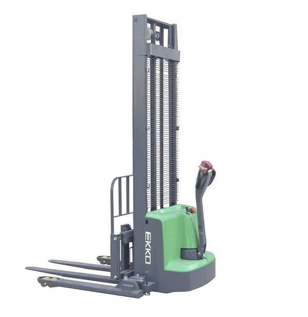EKKO Lithium Straddle Stacker 2640 lb Cap., 145" Height, Side Shift - EB13ES-145Li