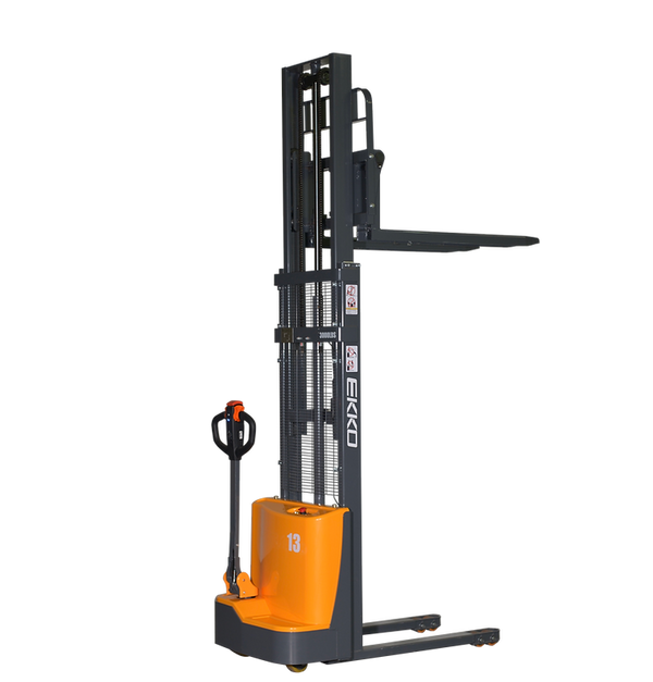 EKKO Full Powered Fork Over Stacker 2800 lb Cap., 118" Height - EB13CD - alternate view