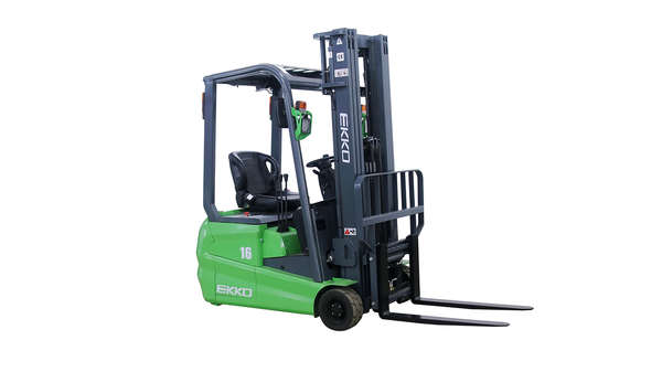 EKKO 3-Wheel Lithium Forklift, 3,500 lbs Capacity, 189" Lift Height - EK16A-189Li - alternate view