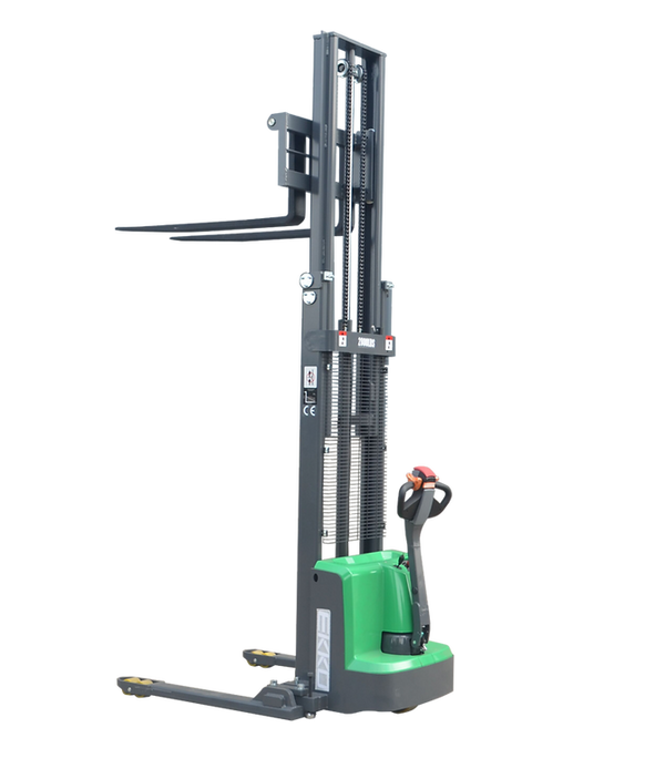 EKKO Lithium Electric Straddle Stacker 2800 lb Cap., 119" Height - EB13E-Li - alternate view