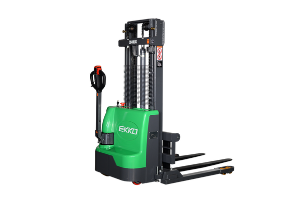 EKKO Lithium Iron Phosphate Straddle Stacker 72"Mast, 98" Lift - EB12E-98Li - alternate view