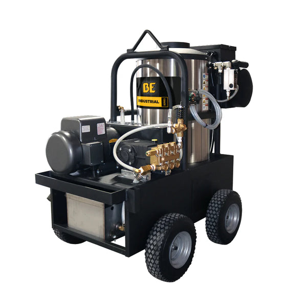 BE Power 2,300 PSI 4.0 GPM Hot Water Electric Pressure Washer with General Triplex Pump - 15-423