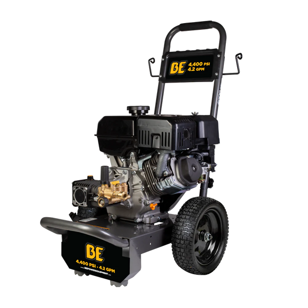 BE Power 4,400 PSI – 4.2 GPM Cold Pressure Washer With Powerease 420 Engine - B4415PA