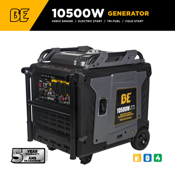 BE Power 10,500 Watt Tri-Fuel Digital Inverter Generator - BE10500IT - alternate view