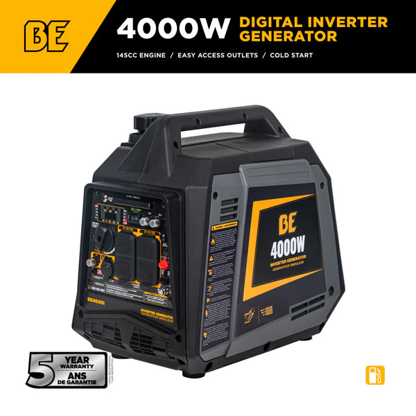 BE Power 4,000 Watt Digital Inverter Generator - BE4000I - alternate view