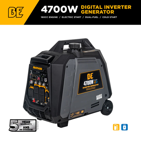 BE Power 4,700 Watt Dual-Fuel Digital Inverter Generator - BE4700ID - alternate view