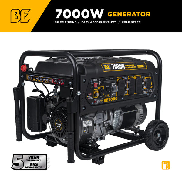 BE Power 7,000 Watt Generator - BE7000 - alternate view