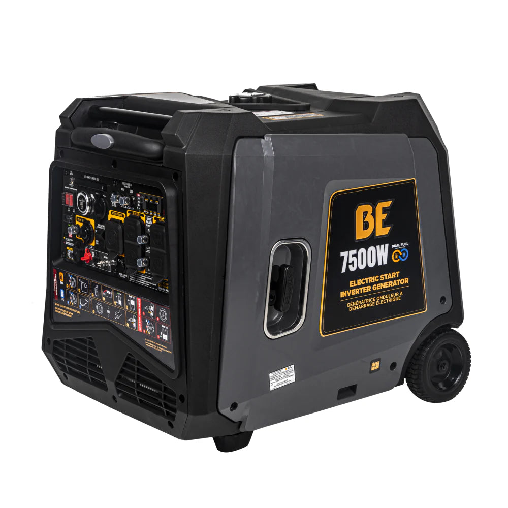 BE Power 7,500 Watt Dual-Fuel Digital Inverter Generator - BE7500ID