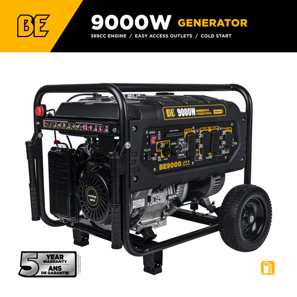 BE Power 9,000 Watt Generator - BE9000 - alternate view