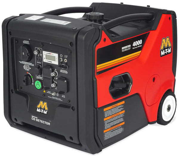 Mi-T-M 3,500/4,000W Gasoline-Powered Portable Inverter Generator with Recoil Pull Start - GEN-4000-IMM1E