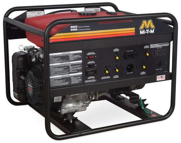 Mi-T-M 6000-Watt 389cc Honda Gas Generator - GEN-6000-0MH0