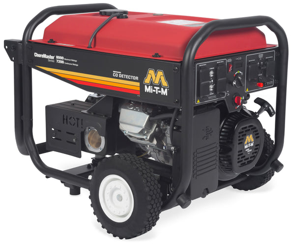Mi-T-M 6,800/7,300W Gasoline-Powered Portable Inverter Generator with Recoil Pull Start - GEN-8000-IMM1E