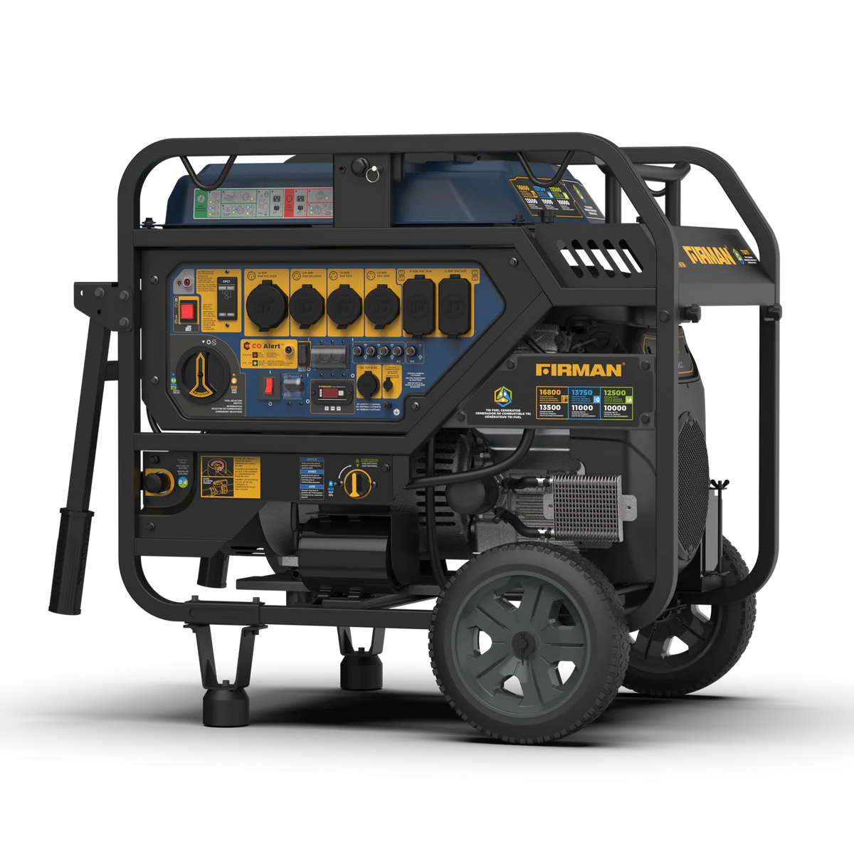 Firman Tri fuel portable generator 16800W electric start 120/240V with CO alert - T13071